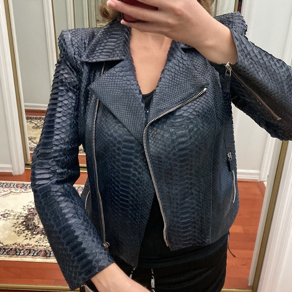 Armani $14k python jacket